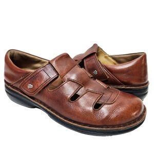 FINN Comfort Fisherman Sandals Sz 41/10.5 US Brown Strappy Leather